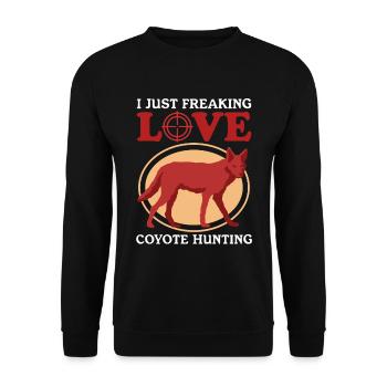 Hunter Huntress Hunting Hunting Hunting License Gift - Unisex Sweatshirt - black - Front - Alina (178cm) & Michal (187cm)
