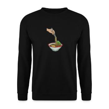 Ramen - Unisex Pullover - Schwarz - Vorne - Alina (178cm) & Michal (187cm)