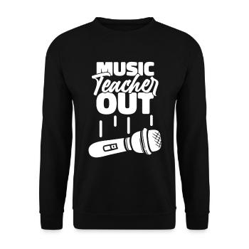 Professeur de musique Professeur de musique - Sweat-shirt Unisexe - noir - Devant - Alina (178cm) & Michal (187cm)