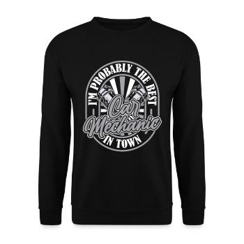 Mécanicien automobile - Sweat-shirt Unisexe - noir - Devant - Alina (178cm) & Michal (187cm)