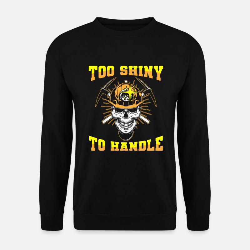 Engineer Skull Mining Engineer - Unisex Sweatshirt - black