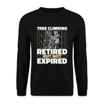 Baumpfleger Baumkletterer Arborist Im Ruhestand - Unisex Pullover - Schwarz - Vorne - Alina (178cm) & Michal (187cm)