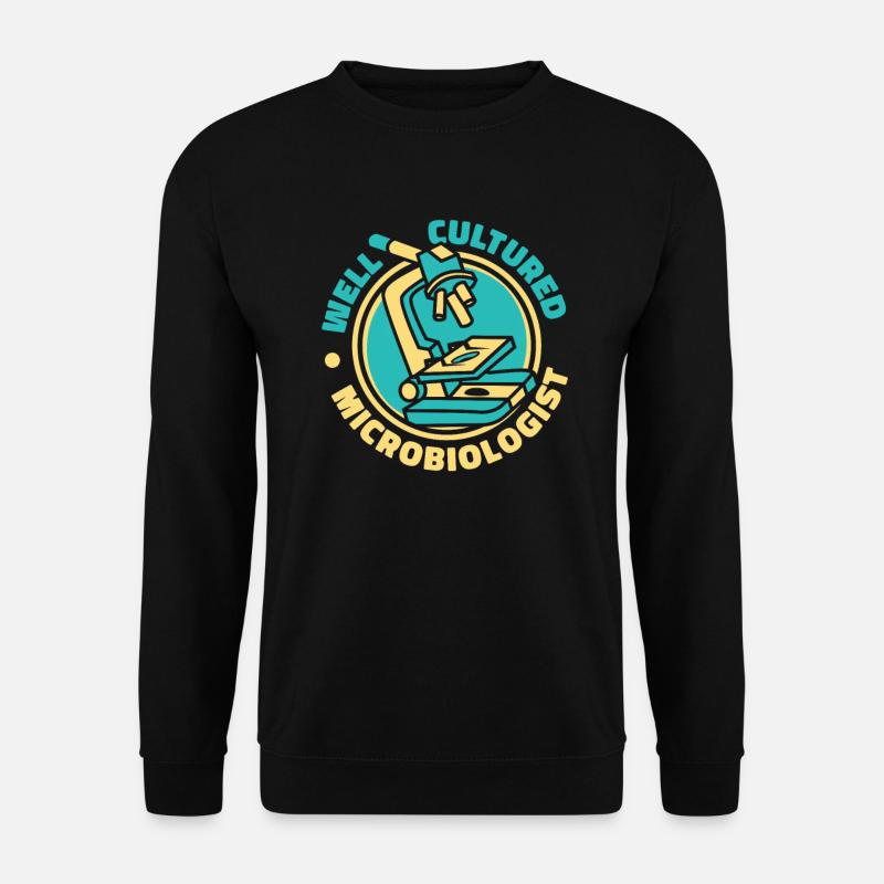 Biology Biologist Microscope - Unisex Sweatshirt - black
