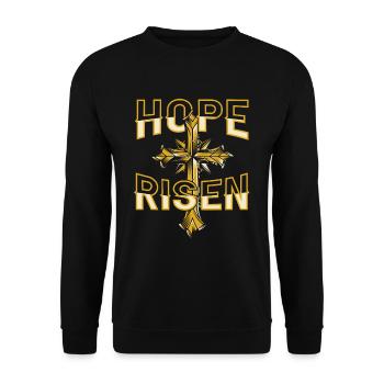 Christian Christianity - Unisex Sweatshirt - black - Front - Alina (178cm) & Michal (187cm)