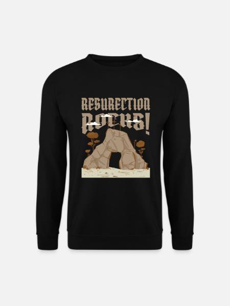 Christ Christentum Grab - Unisex Pullover - Schwarz