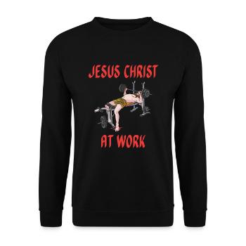 Christ Christentum Trainieren - Unisex Pullover - Schwarz - Vorne - Alina (178cm) & Michal (187cm)