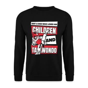 Taekwondo Père Taekwondo - Sweat-shirt Unisexe - noir - Devant - Alina (178cm) & Michal (187cm)