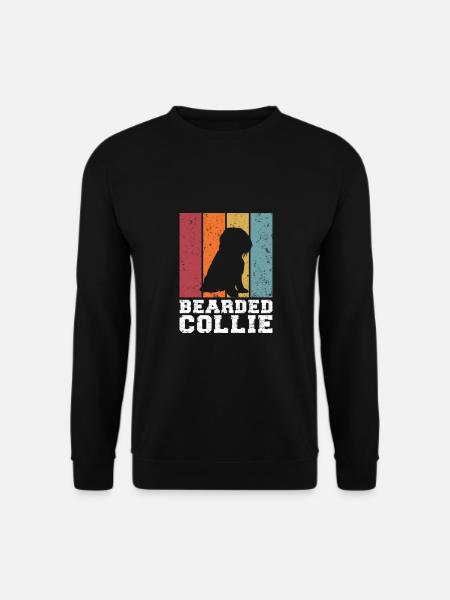 Collie barbu - Sweat-shirt Unisexe - noir