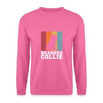 Bearded Collie - Unisex Pullover - Pink - Vorne