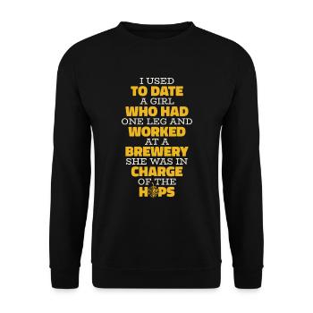 Craft Beer Beer Craft Beer Funny - Unisex Sweatshirt - black - Front - Alina (178cm) & Michal (187cm)