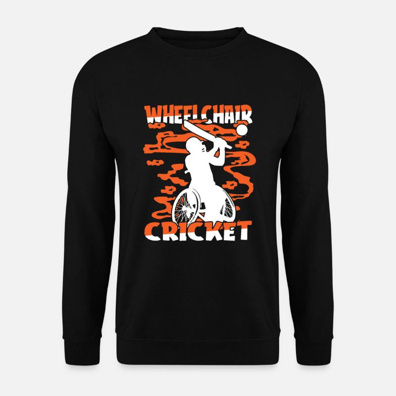 Cricket Rollstuhl - Unisex Pullover - Schwarz
