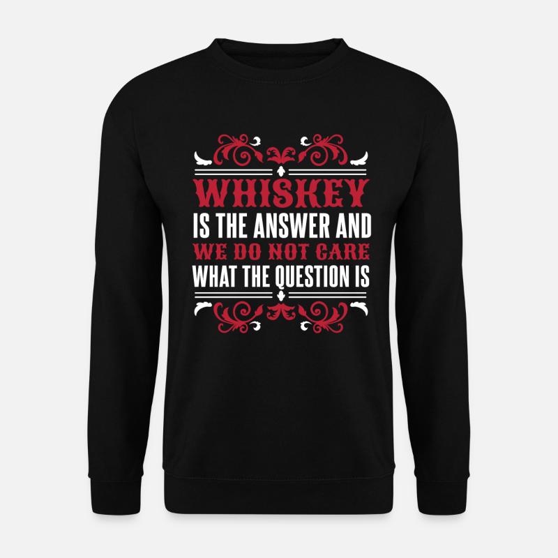 Whisky Whiskey Lustig - Unisex Pullover - Schwarz
