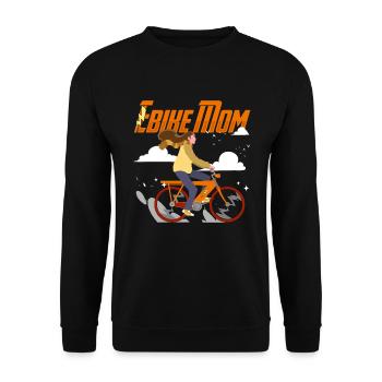E Bike Écrou de vélo électrique - Sweat-shirt Unisexe - noir - Devant - Alina (178cm) & Michal (187cm)