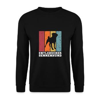 Entlebucher Bouvier - Sweat-shirt Unisexe - noir - Devant - Alina (178cm) & Michal (187cm)