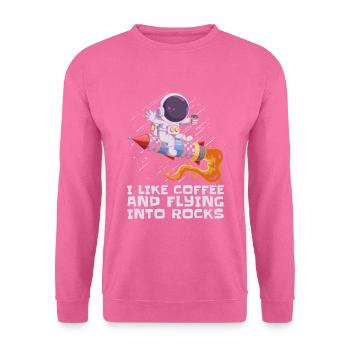 Space Space Coffee Astroid Diversion - Sweat-shirt Unisexe - rose - Devant