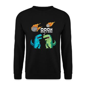 Redirection vers Space Space Dinosaur Astroid - Sweat-shirt Unisexe - noir - Devant - Alina (178cm) & Michal (187cm)