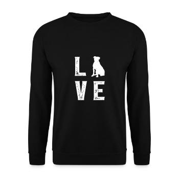 American Bulldog Love - Sweat-shirt Unisexe - noir - Devant - Alina (178cm) & Michal (187cm)