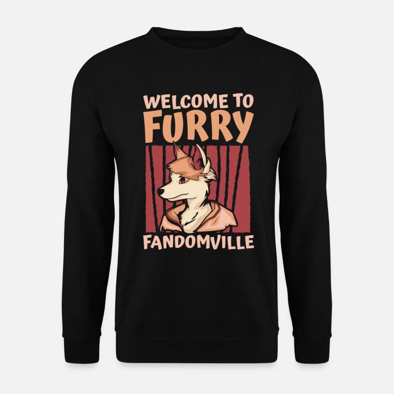 Furry Fandom Fursuits Fanbase - Unisex Sweatshirt - black