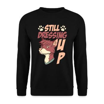 Furry Fandom Fursuits Drôle - Sweat-shirt Unisexe - noir - Devant - Alina (178cm) & Michal (187cm)