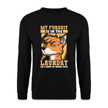 Furry Fandom Fursuits Drôle - Sweat-shirt Unisexe - noir - Devant - Alina (178cm) & Michal (187cm)