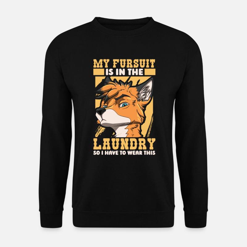 Furry Fandom Fursuits Witzig - Unisex Pullover - Schwarz