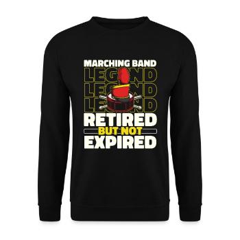 Fan train marching band retired - Unisex Sweatshirt - black - Front - Alina (178cm) & Michal (187cm)
