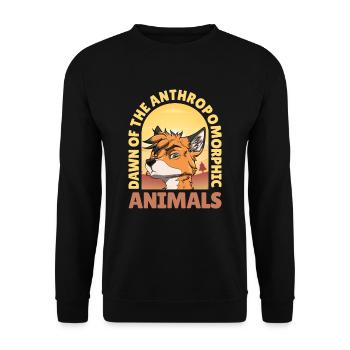 Furry Fandom Fursuits Drôle - Sweat-shirt Unisexe - noir - Devant - Alina (178cm) & Michal (187cm)