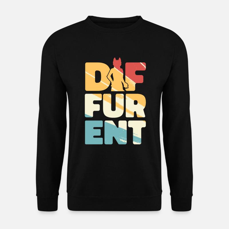 Furry Fandom Fursuits Funny Diffurent - Unisex Sweatshirt - black