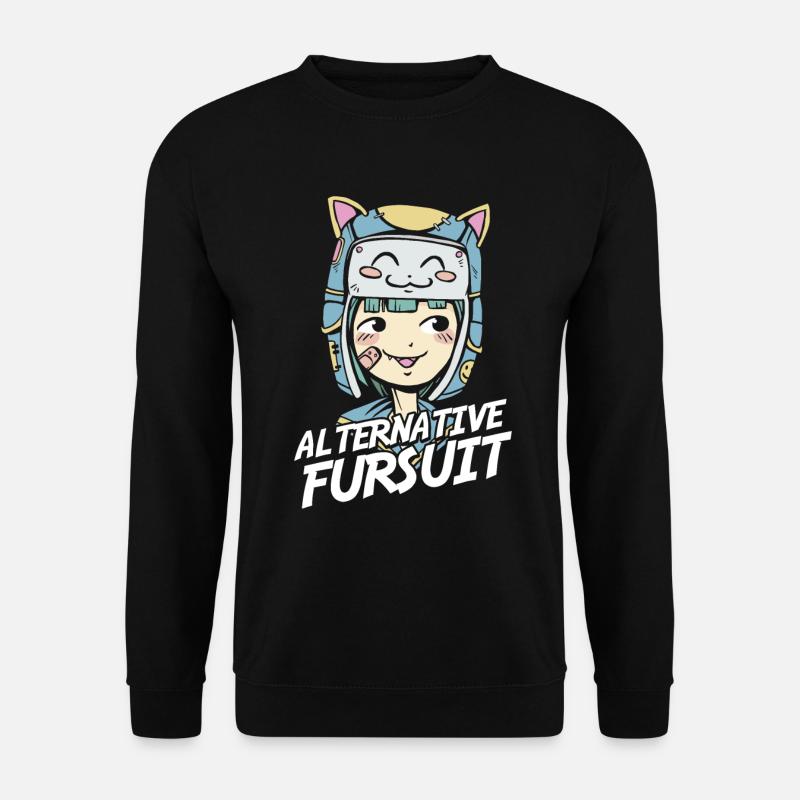 Furry Fandom Fursuits Cute - Unisex Sweatshirt - black