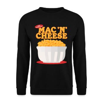 Macaroni and Cheese Mac And Cheese Gift - Unisex Sweatshirt - black - Front - Alina (178cm) & Michal (187cm)