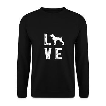 Amour allemand aux cheveux durs - Sweat-shirt Unisexe - noir - Devant - Alina (178cm) & Michal (187cm)