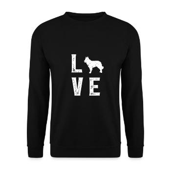 Mudi Love - Sweat-shirt Unisexe - noir - Devant - Alina (178cm) & Michal (187cm)