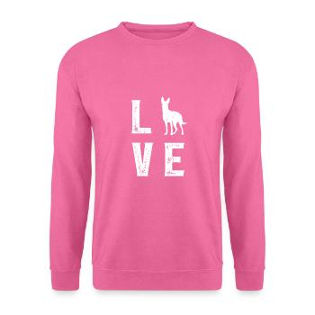 Podenco Love - Unisex Pullover - Pink - Vorne