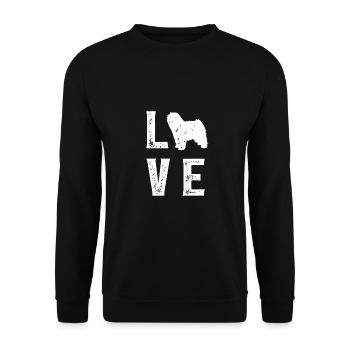 Amour Puli - Sweat-shirt Unisexe - noir - Devant - Alina (178cm) & Michal (187cm)