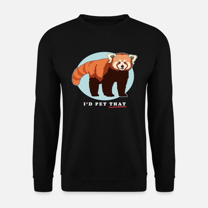 Roter Panda Red Panda | Rote Pandas Geschenk - Unisex Pullover - Schwarz
