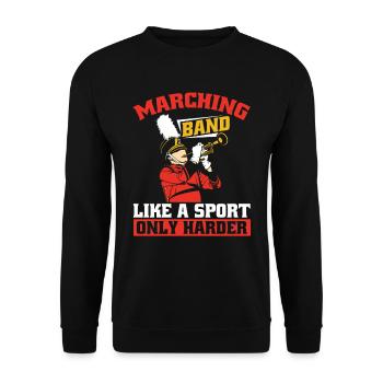 Fanfahrzug Spielmannszug Lustig - Sweat-shirt Unisexe - noir - Devant - Alina (178cm) & Michal (187cm)
