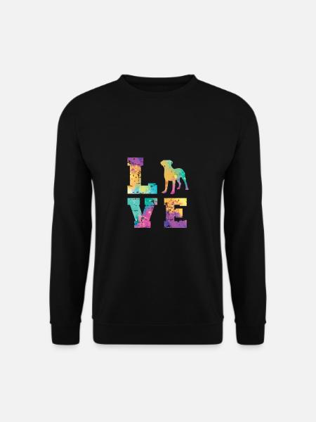 Bullmastiff Love - Unisex Pullover - Schwarz