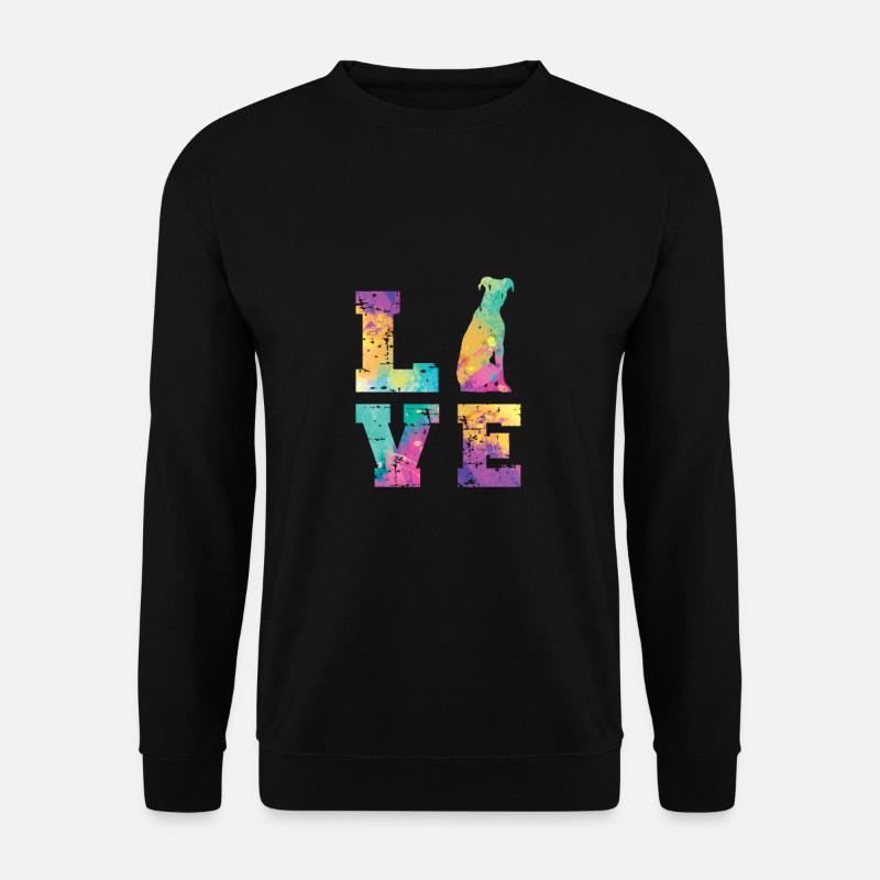 Pitbull Terrier Amour - Sweat-shirt Unisexe - noir