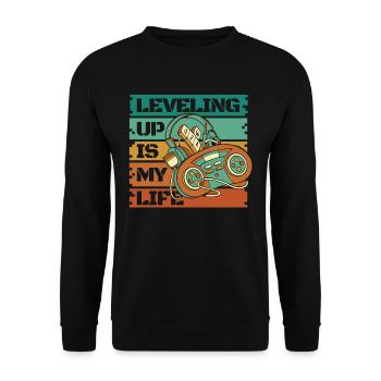 Vie de jeu des joueurs - Sweat-shirt Unisexe - noir - Devant - Alina (178cm) & Michal (187cm)