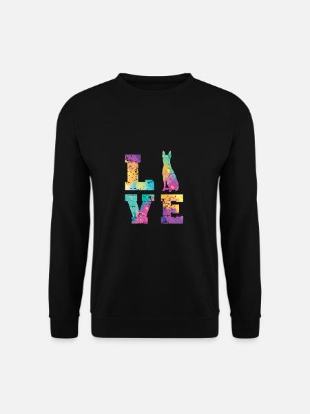 Boston Terrier Love - Sweat-shirt Unisexe - noir
