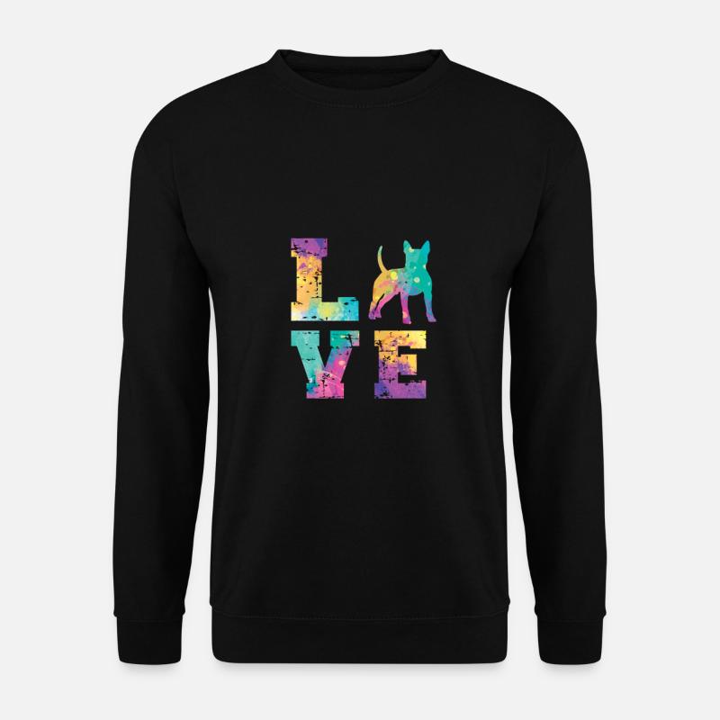 Bullterrier Love - Unisex Pullover - Schwarz