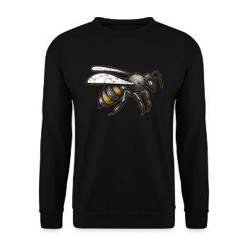 Imker Bienenzüchter Cool Beekeeper - Unisex Pullover - Schwarz - Vorne - Alina (178cm) & Michal (187cm)