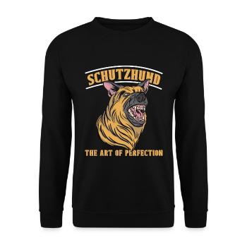 Berger allemand Schutzhund L’art d’aimer le chien - Sweat-shirt Unisexe - noir - Devant - Alina (178cm) & Michal (187cm)