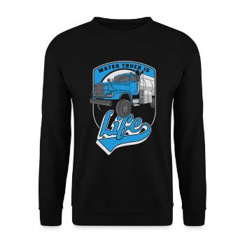 Truck Driver Trucker Truck Driver Funny - Unisex Sweatshirt - black - Front - Alina (178cm) & Michal (187cm)