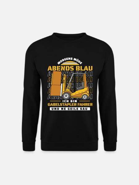Gabelstapler Staplerfahrer - Unisex Pullover - Schwarz