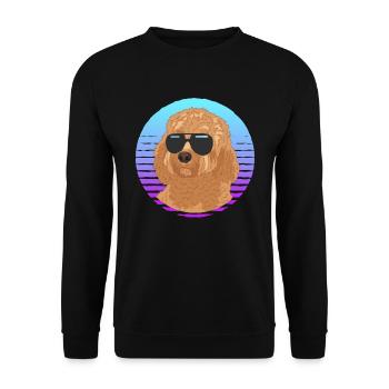 Cavapoo Dogs Cavoodle Dog Owner Gift - Unisex Sweatshirt - black - Front - Alina (178cm) & Michal (187cm)