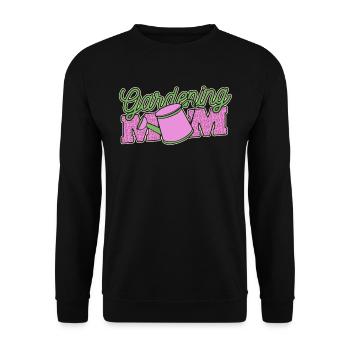 Hobbygärtner Garten Mutter Gärtnerische Mama - Unisex Pullover - Schwarz - Vorne - Alina (178cm) & Michal (187cm)