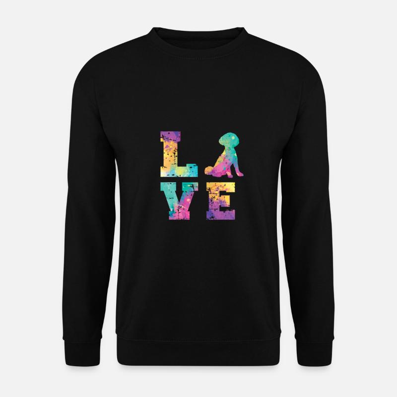 Poodle Love - Unisex Pullover - Schwarz