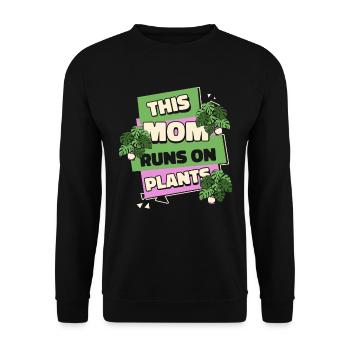 Hobbygärtner Garten Mutter Gärtnerische Mama - Unisex Pullover - Schwarz - Vorne - Alina (178cm) & Michal (187cm)
