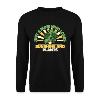 Hobbygärtner Garten Mutter Gärtnerische Mama - Unisex Pullover - Schwarz - Vorne - Alina (178cm) & Michal (187cm)